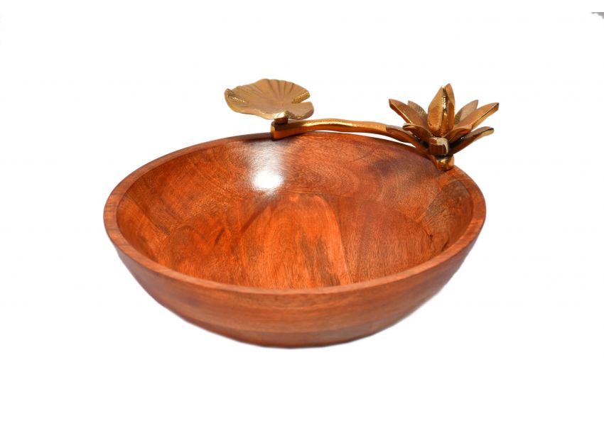 lotus leaf serving bowl