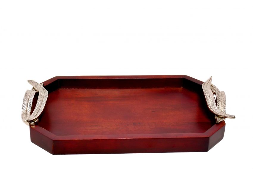 double leaf serving tray