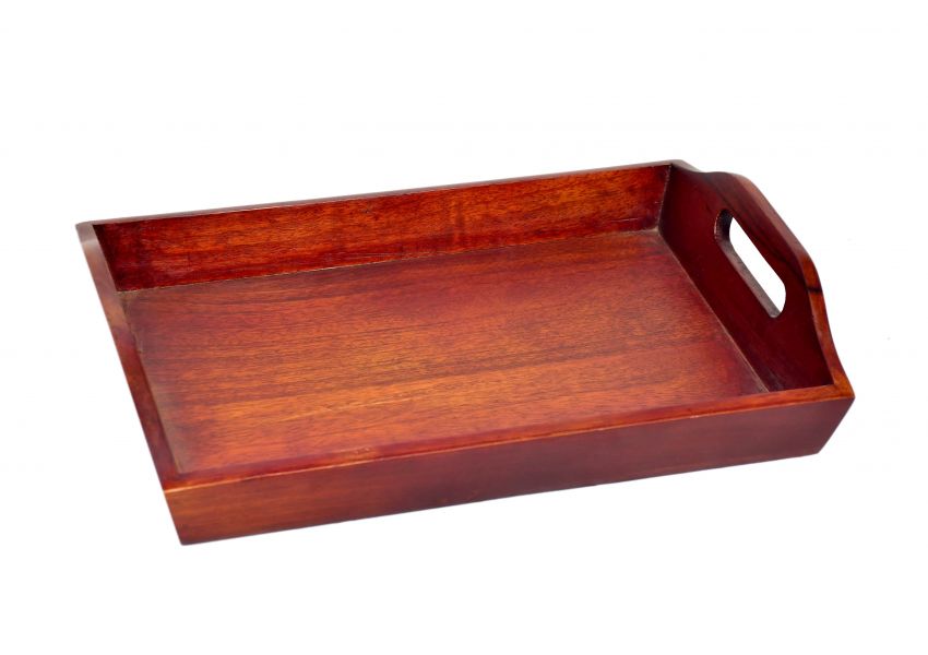 wooden taper large serving tray 